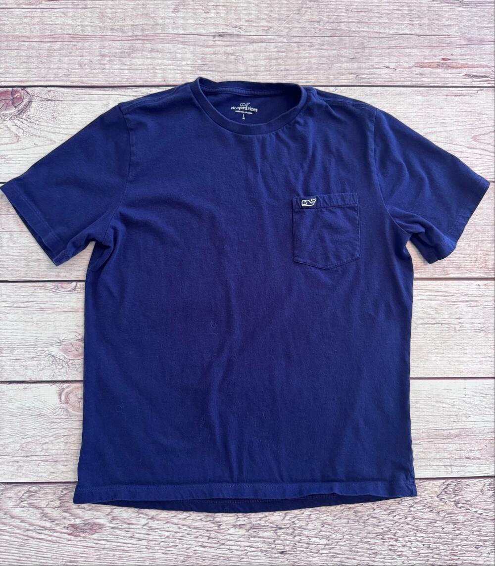 Vineyard Vines Navy Pocket T-shirt